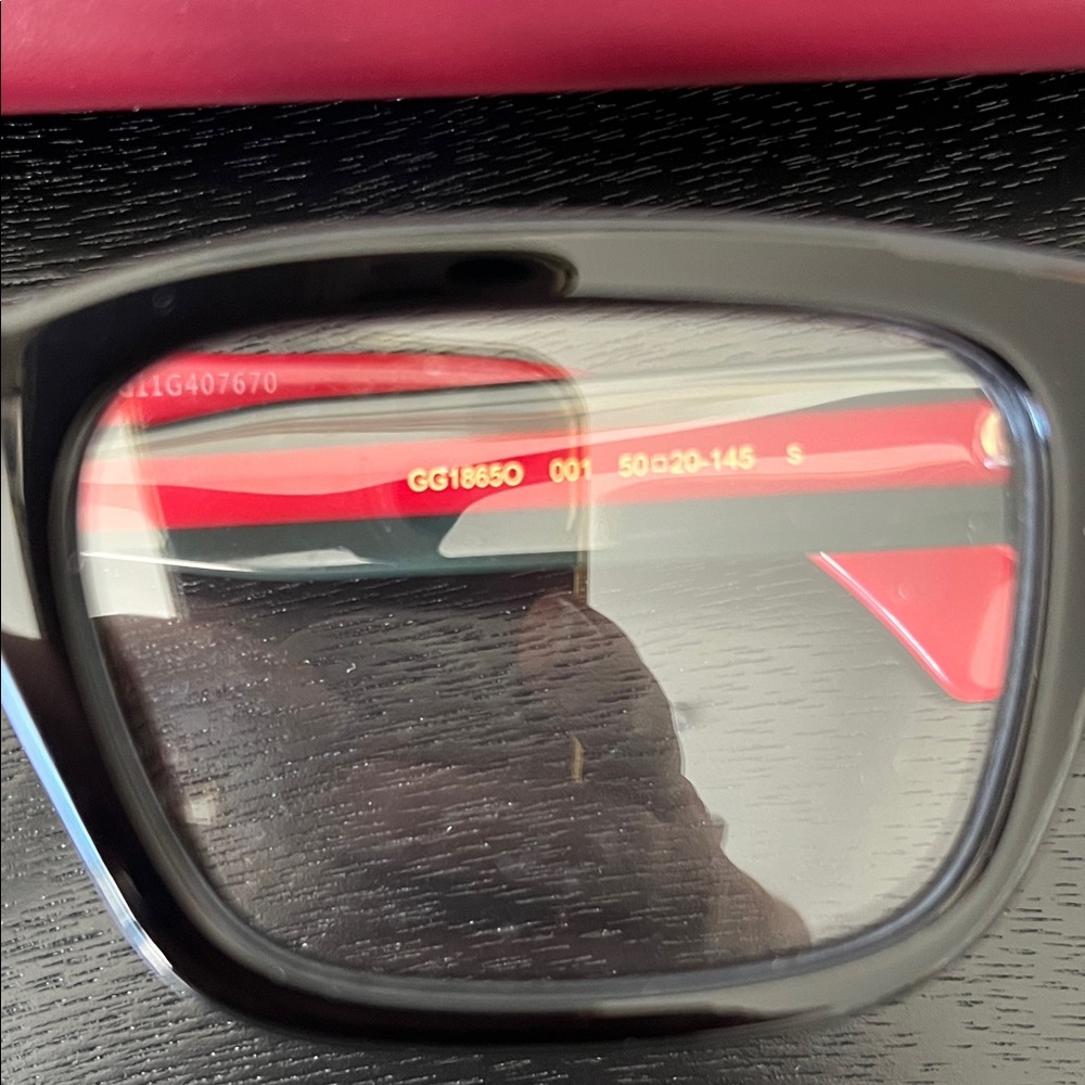 Gucci RX Black Red Green glasses Eyewear with Case NW - Picture 14 of 14